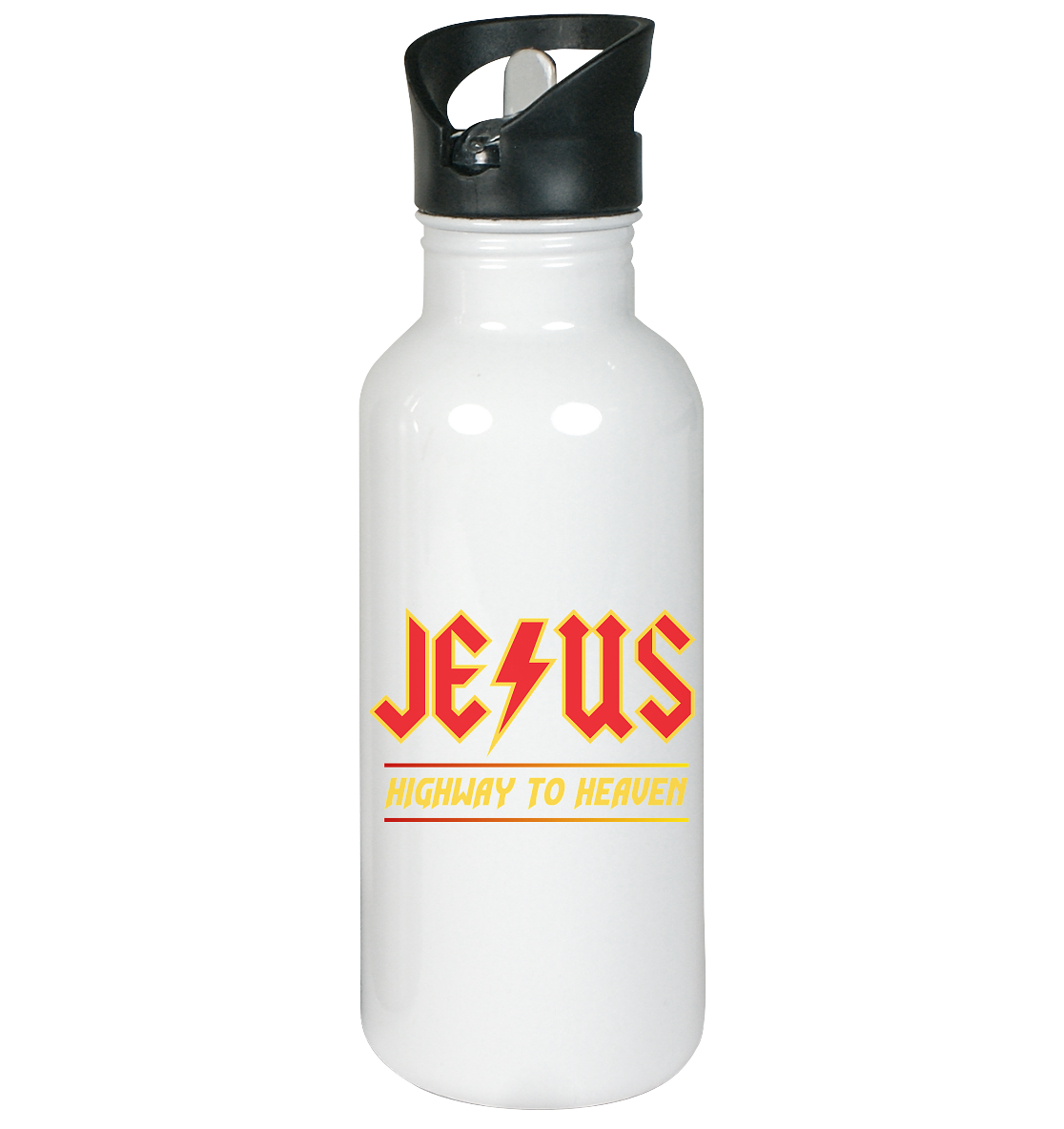 Jesus - Highway to Heaven - Edelstahl-Trinkflasche