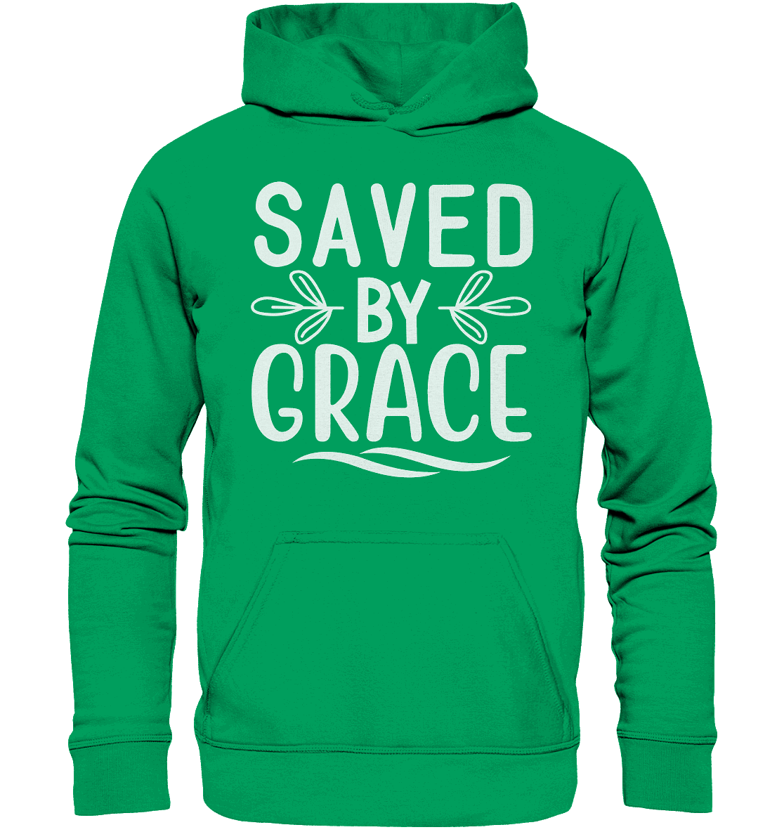 Saved by Grace White – Ein kraftvolles Glaubensstatement - Kids Premium Hoodie