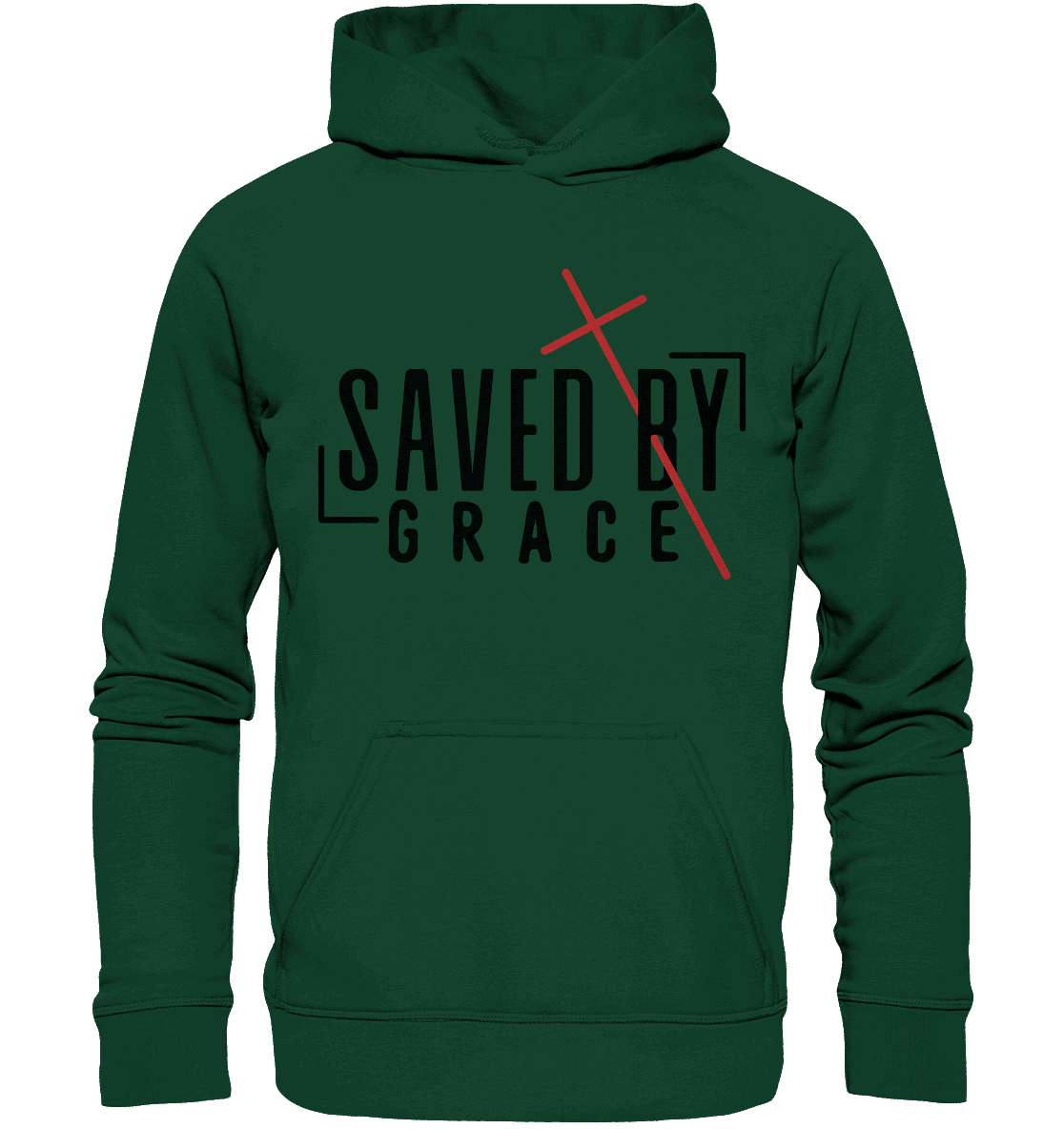 Saved by Grace – Ein kraftvolles Statement des Glaubens - Kids Premium Hoodie