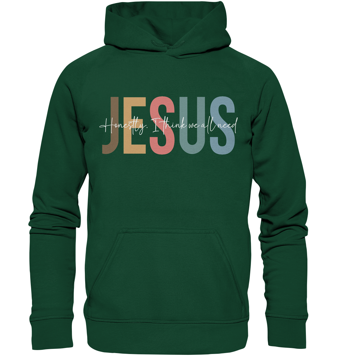 Honestly, I Think We All Need Jesus - Kids Premium Hoodie