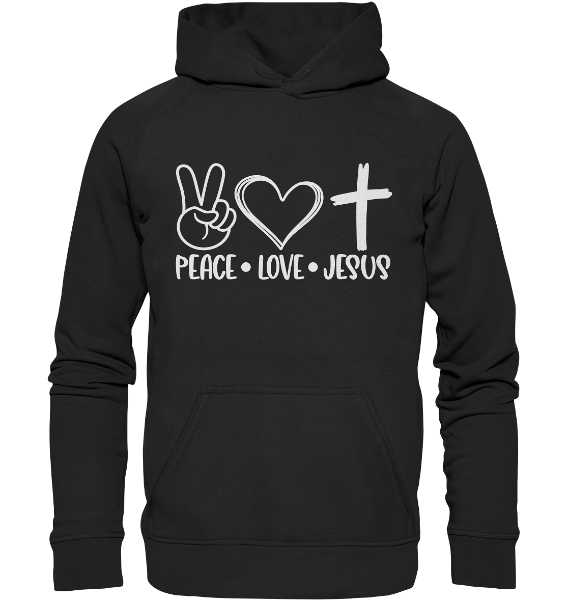 Frieden, Liebe, Jesus: Christliche Kleidungskollektion - Kids Premium Hoodie