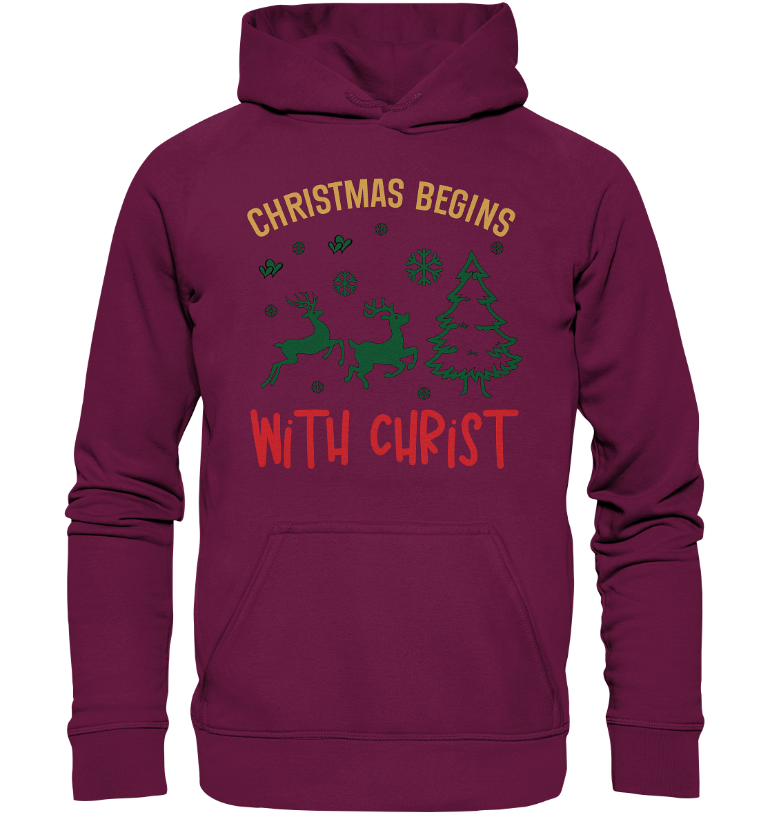 Christmas Begins with CHRIST - Kids Premium Hoodie