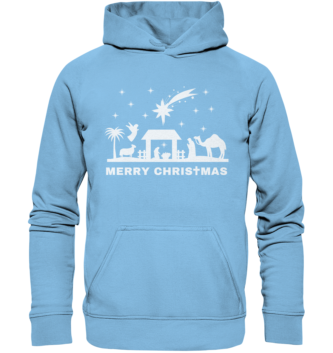 Merry Christmas - Frohe Weihnachten (Krippe Edition) - Kids Premium Hoodie