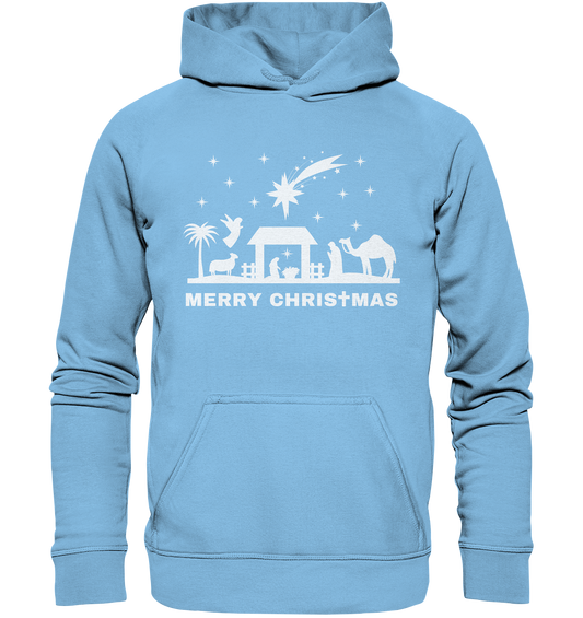 Merry Christmas - Frohe Weihnachten (Krippe Edition) - Kids Premium Hoodie