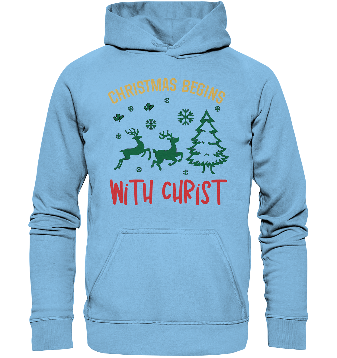 Christmas Begins with CHRIST - Kids Premium Hoodie