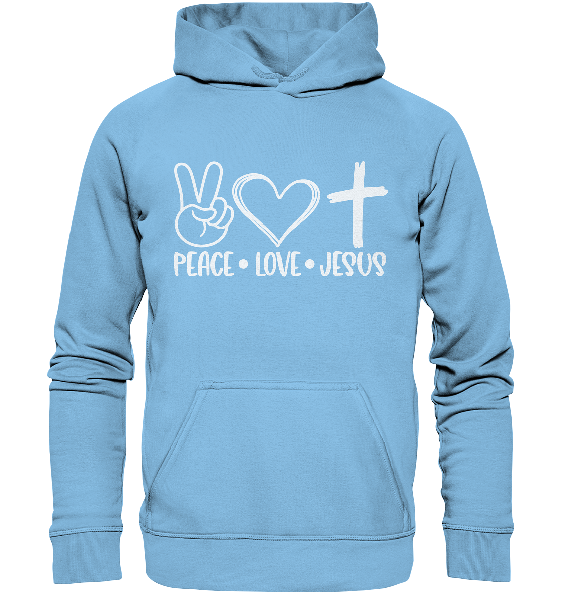 Frieden, Liebe, Jesus: Christliche Kleidungskollektion - Kids Premium Hoodie