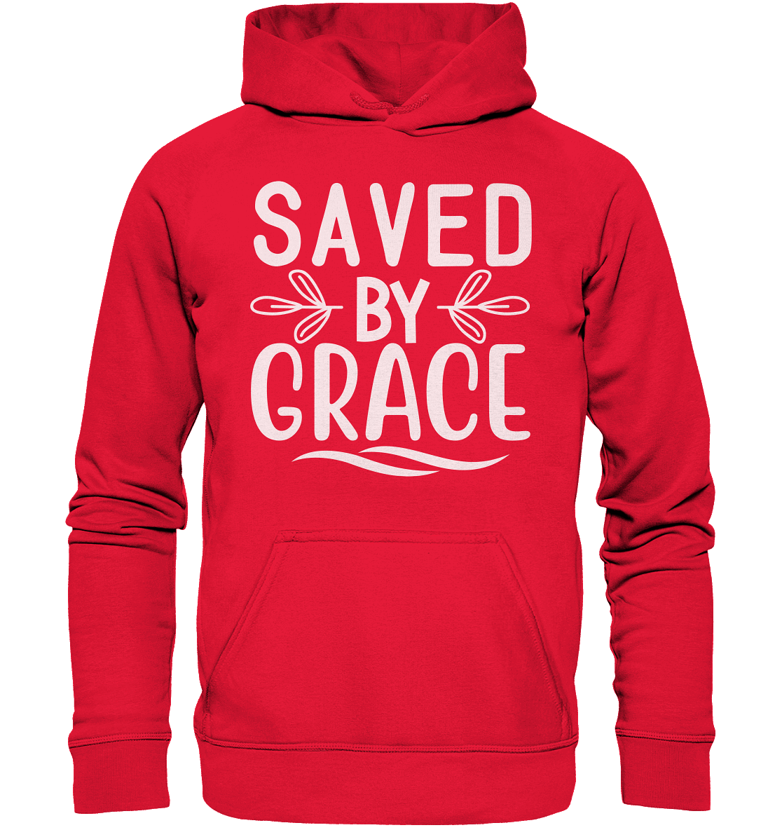 Saved by Grace White – Ein kraftvolles Glaubensstatement - Kids Premium Hoodie