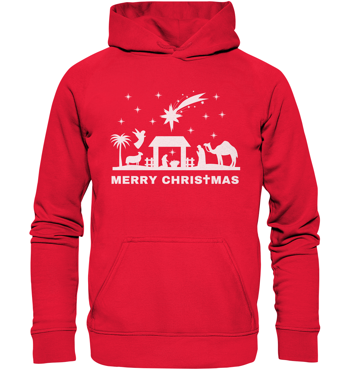 Merry Christmas - Frohe Weihnachten (Krippe Edition) - Kids Premium Hoodie