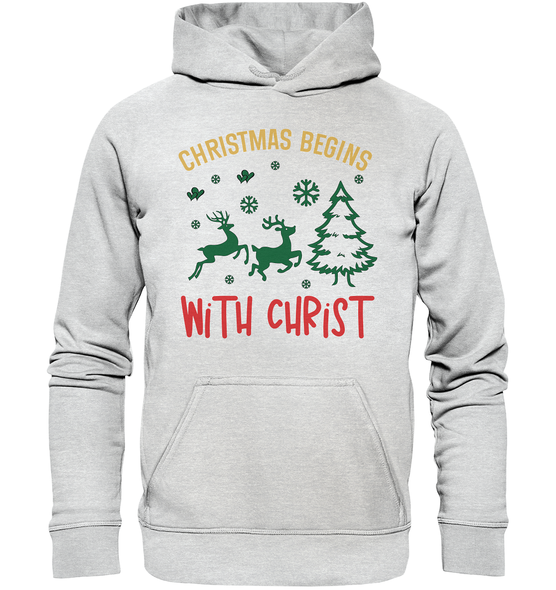 Christmas Begins with CHRIST - Kids Premium Hoodie