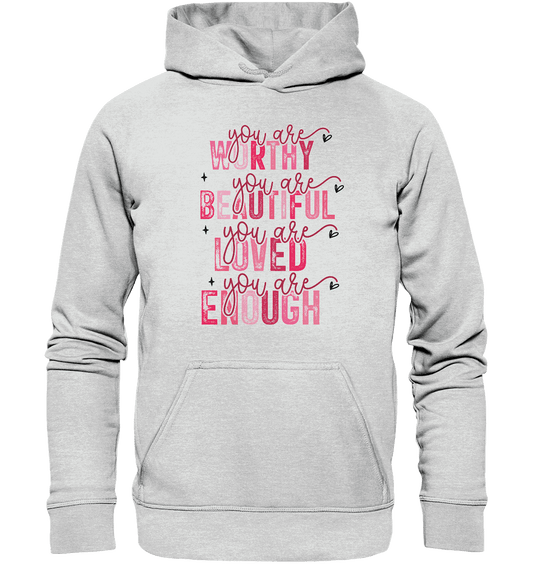 Du bist wertvoll – Eine Erinnerung an die Wahrheit - Kids Premium Hoodie