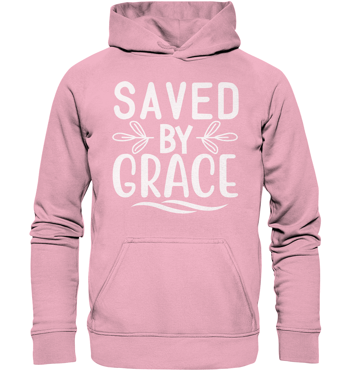 Saved by Grace White – Ein kraftvolles Glaubensstatement - Kids Premium Hoodie