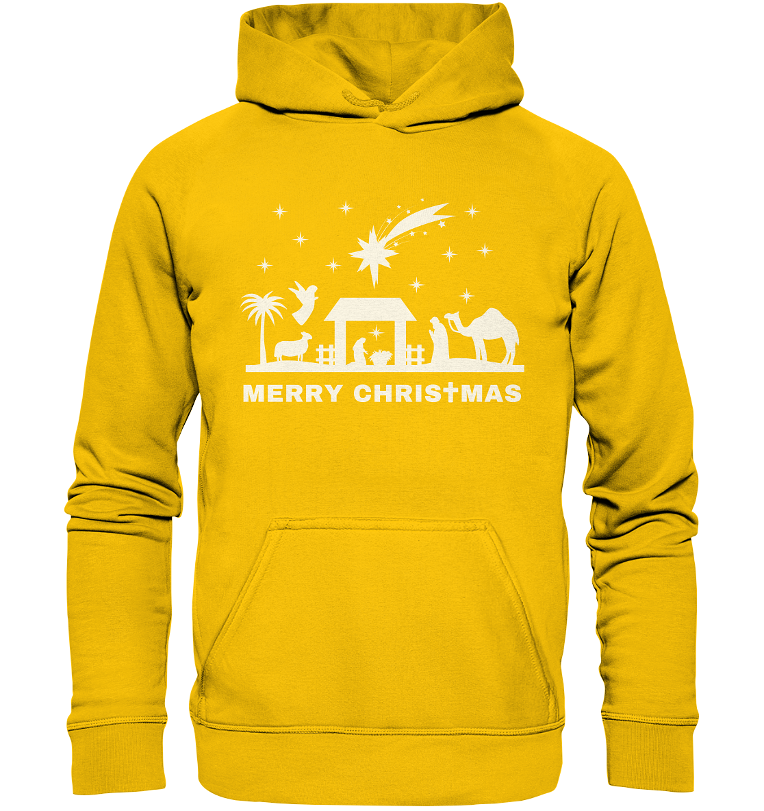 Merry Christmas - Frohe Weihnachten (Krippe Edition) - Kids Premium Hoodie