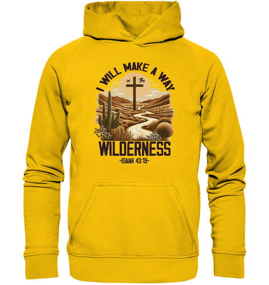 I Will Make a Way in the Wilderness – Isaiah 43:19 - Kids Premium Hoodie