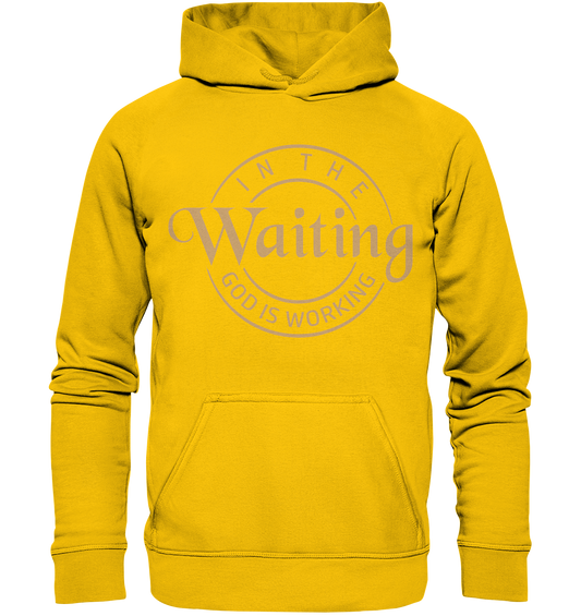 God works in waiting - Kids Premium Hoodie