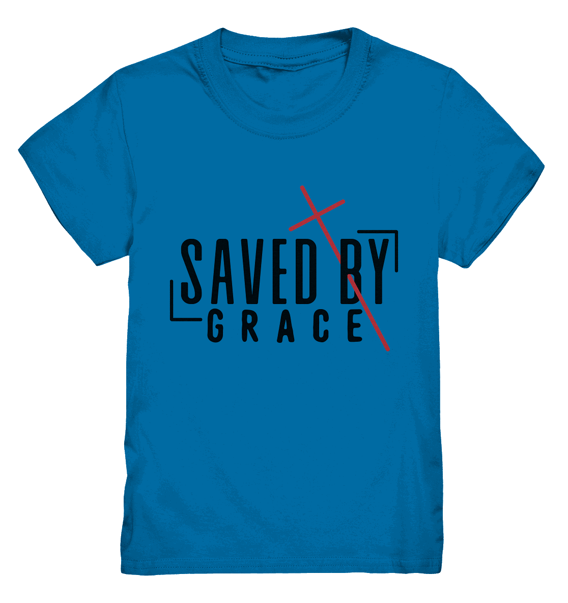 Saved by Grace – Ein kraftvolles Statement des Glaubens - Kids Premium Shirt