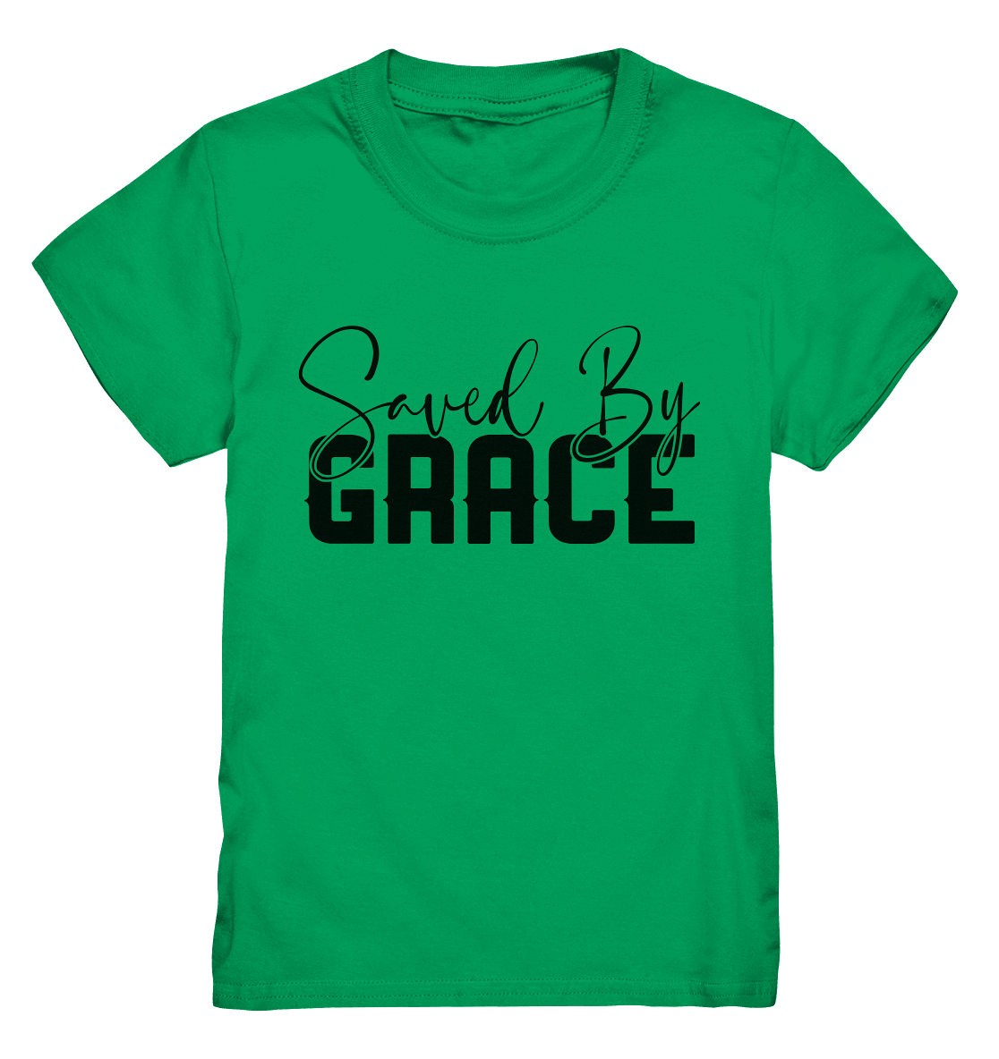 Saved by Grace – Ein kraftvolles Glaubensstatement - Kids Premium Shirt