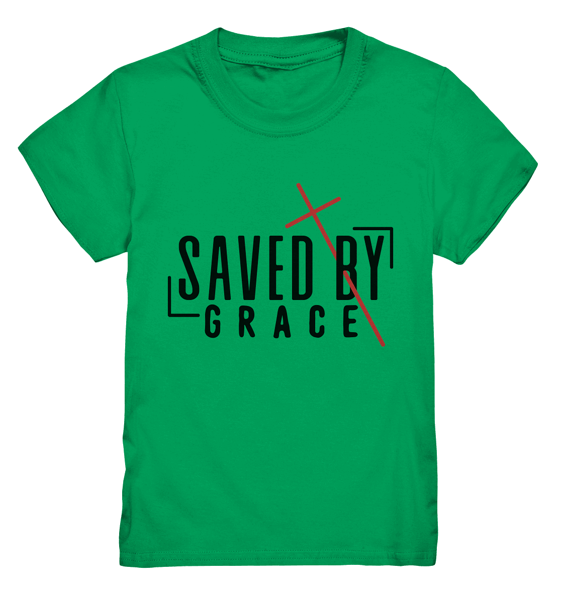 Saved by Grace – Ein kraftvolles Statement des Glaubens - Kids Premium Shirt