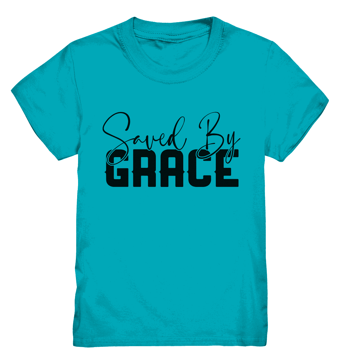 Saved by Grace – Ein kraftvolles Glaubensstatement - Kids Premium Shirt