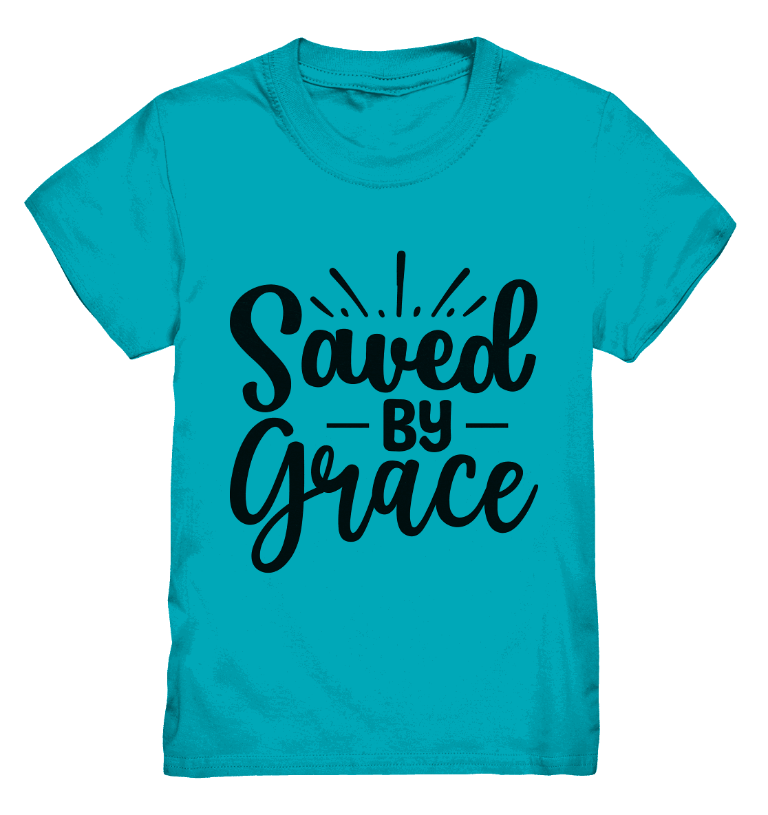 Saved by Grace – Dein Glaube, Dein Statement - Kids Premium Shirt