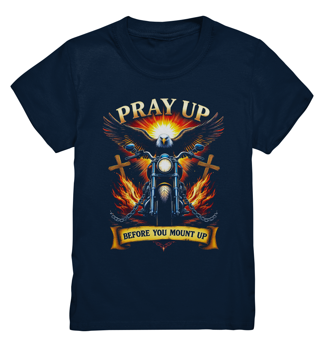 Pray Up, Before You Mount Up - Kids Premium Shirt