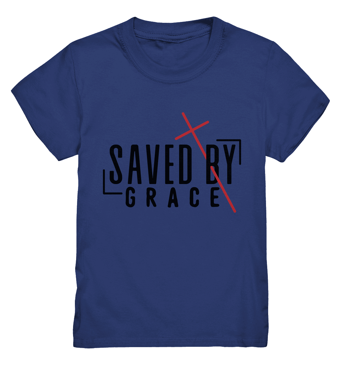 Saved by Grace – Ein kraftvolles Statement des Glaubens - Kids Premium Shirt