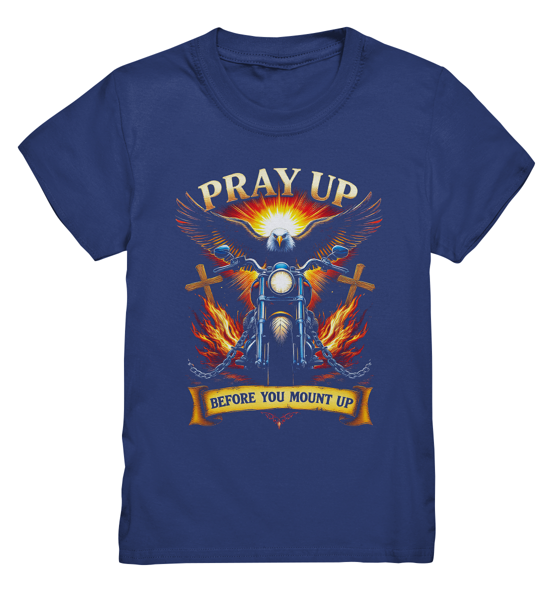 Pray Up, Before You Mount Up - Kids Premium Shirt