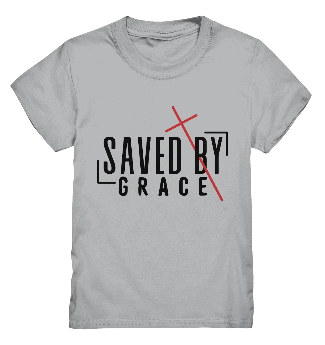 Saved by Grace – Ein kraftvolles Statement des Glaubens - Kids Premium Shirt