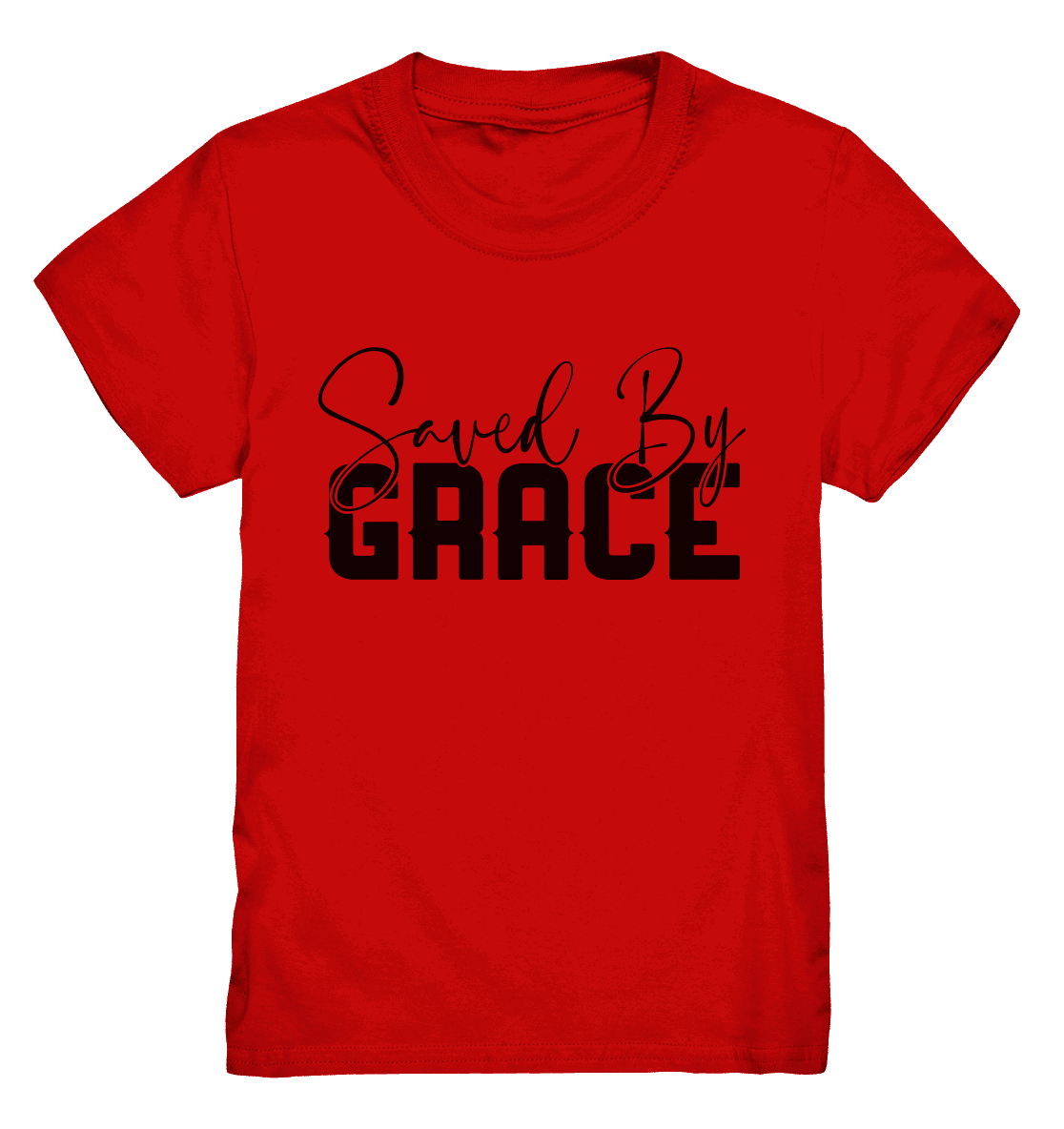 Saved by Grace – Ein kraftvolles Glaubensstatement - Kids Premium Shirt