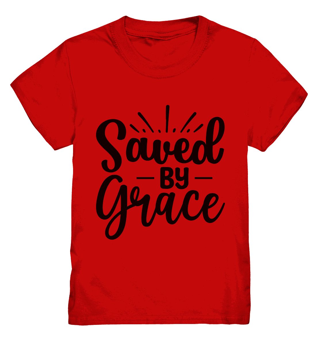 Saved by Grace – Dein Glaube, Dein Statement - Kids Premium Shirt