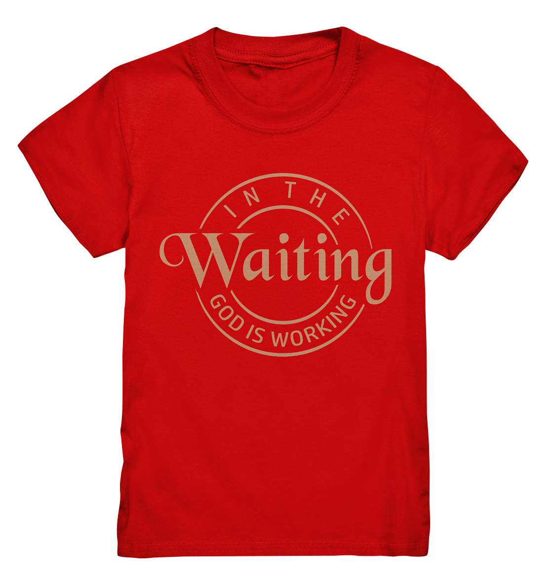 God works in waiting - Kids Premium Shirt