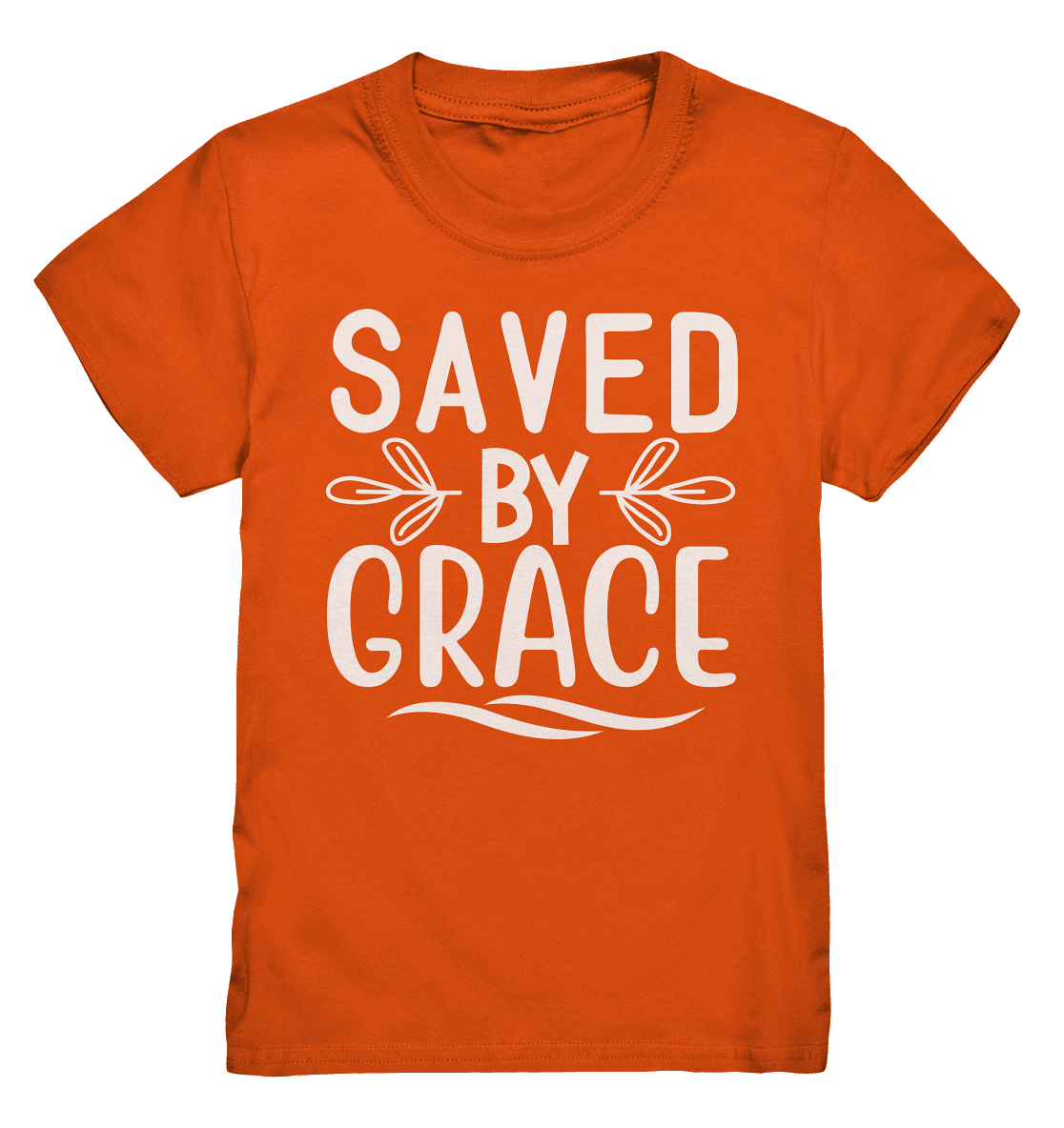 Saved by Grace White – Ein kraftvolles Glaubensstatement - Kids Premium Shirt