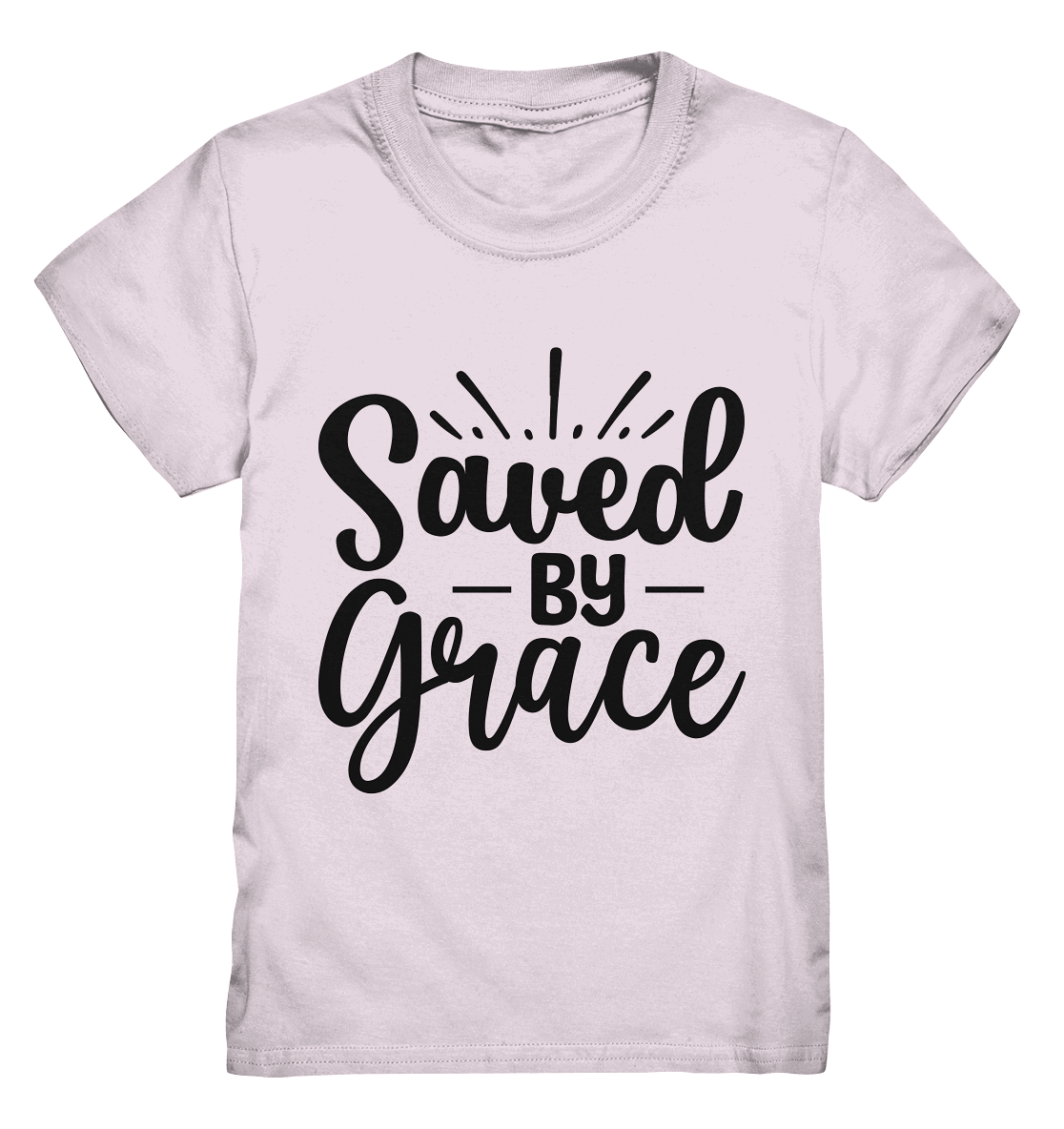 Saved by Grace – Dein Glaube, Dein Statement - Kids Premium Shirt