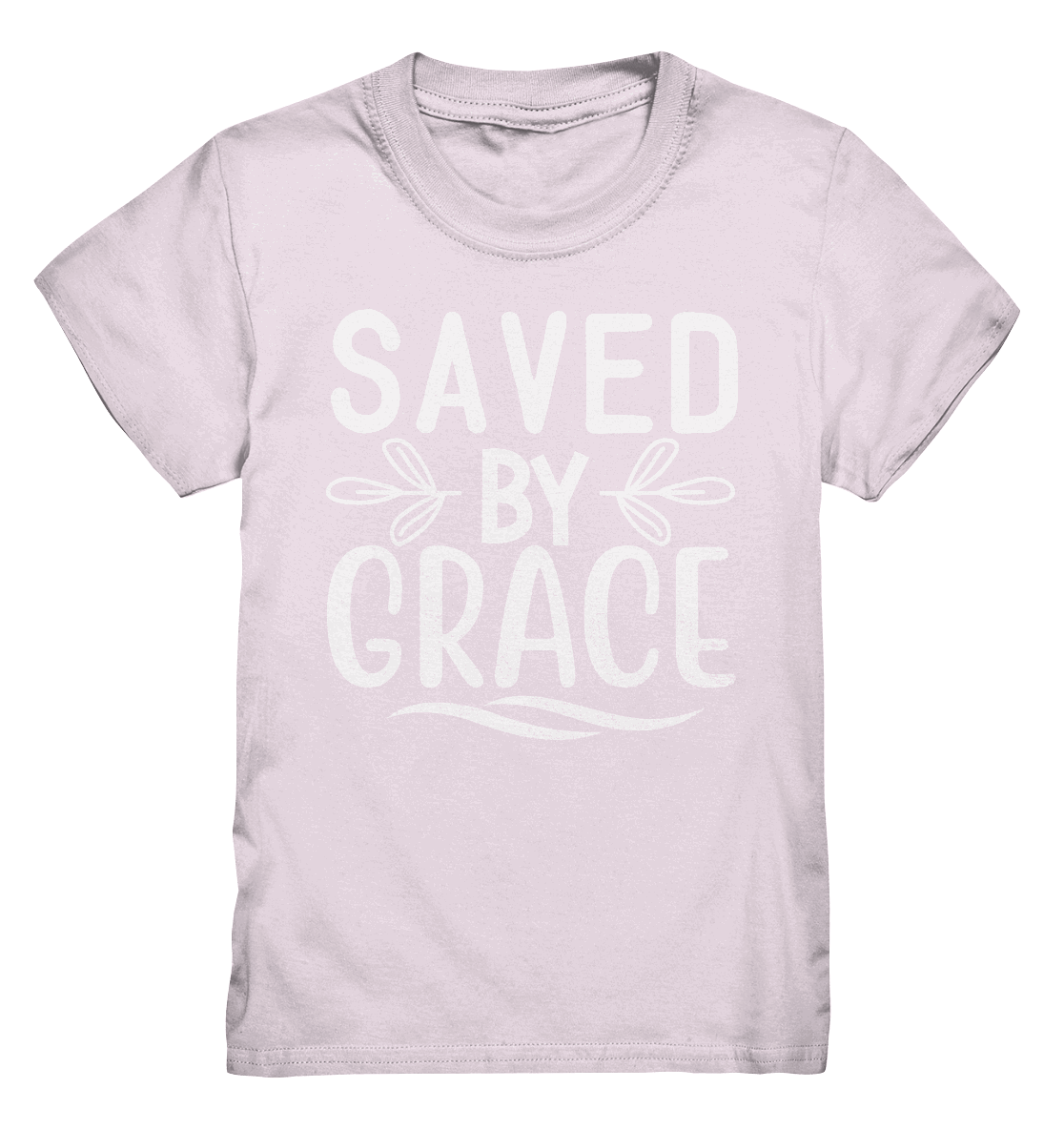 Saved by Grace White – Ein kraftvolles Glaubensstatement - Kids Premium Shirt