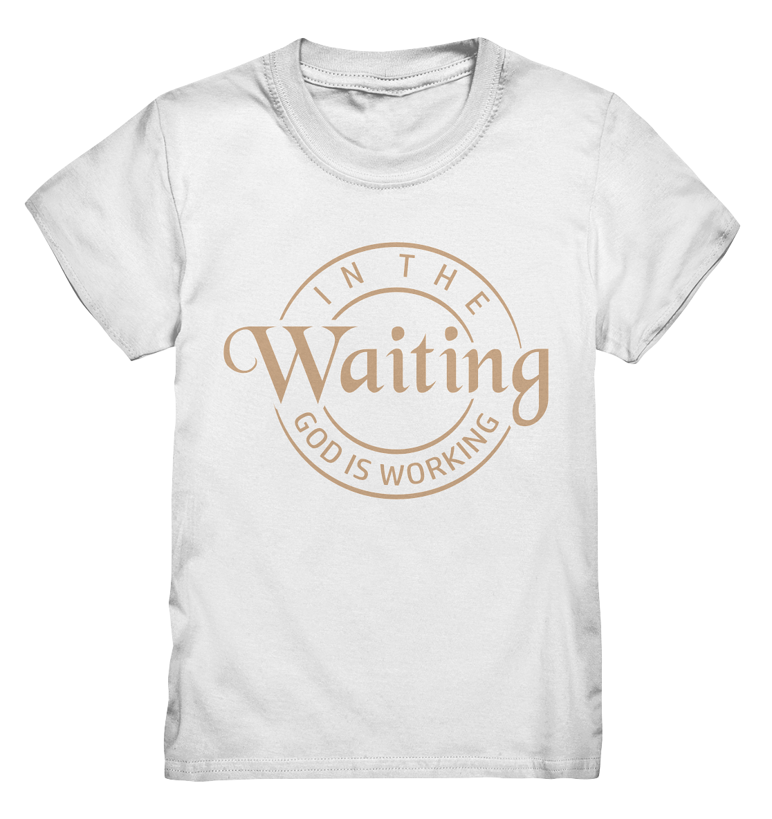 God works in waiting - Kids Premium Shirt