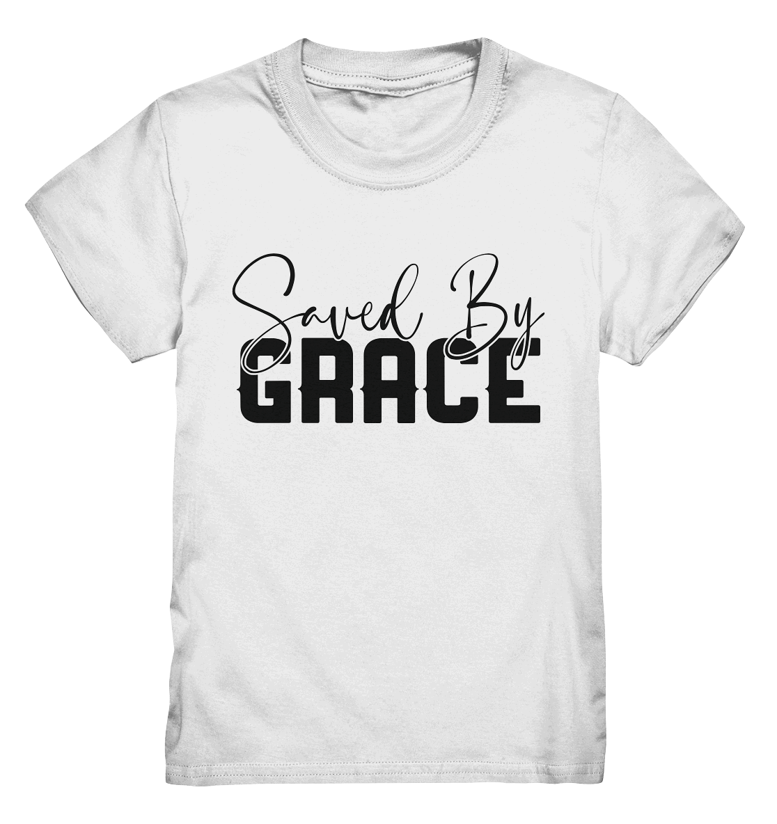 Saved by Grace – Ein kraftvolles Glaubensstatement - Kids Premium Shirt