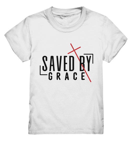 Saved by Grace – Ein kraftvolles Statement des Glaubens - Kids Premium Shirt