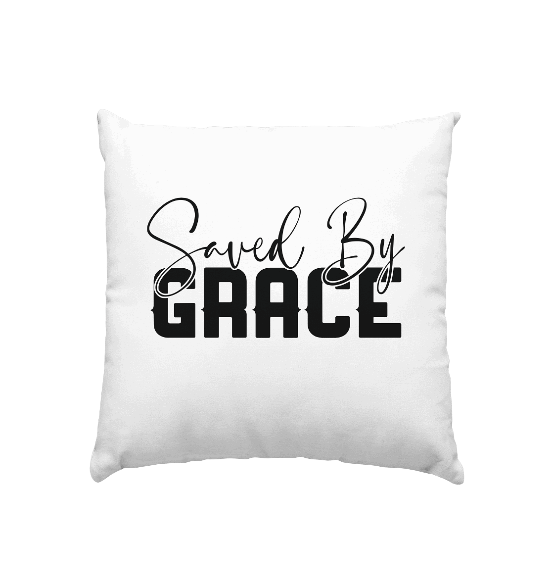 Saved by Grace – Ein kraftvolles Glaubensstatement - Kissen 40x40cm