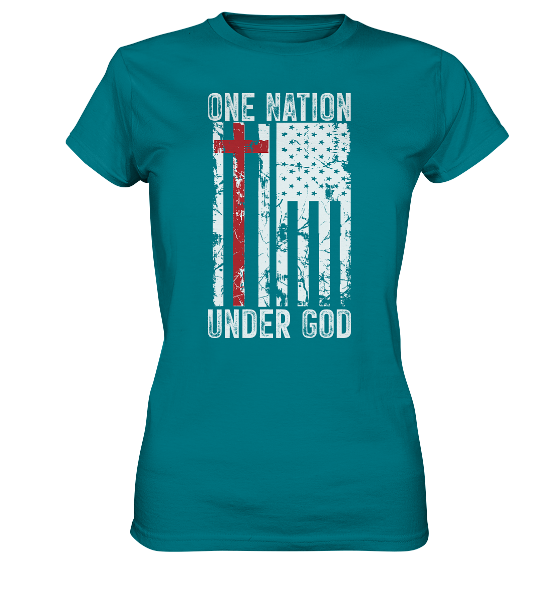 One Nation Under God - Ladies Premium Shirt