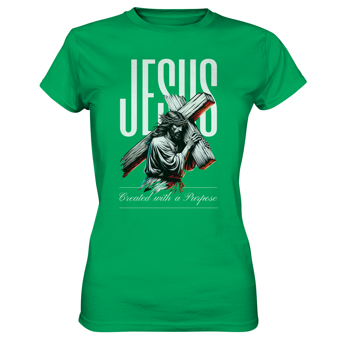 Created with a Purpose - Ladies Premium Shirt