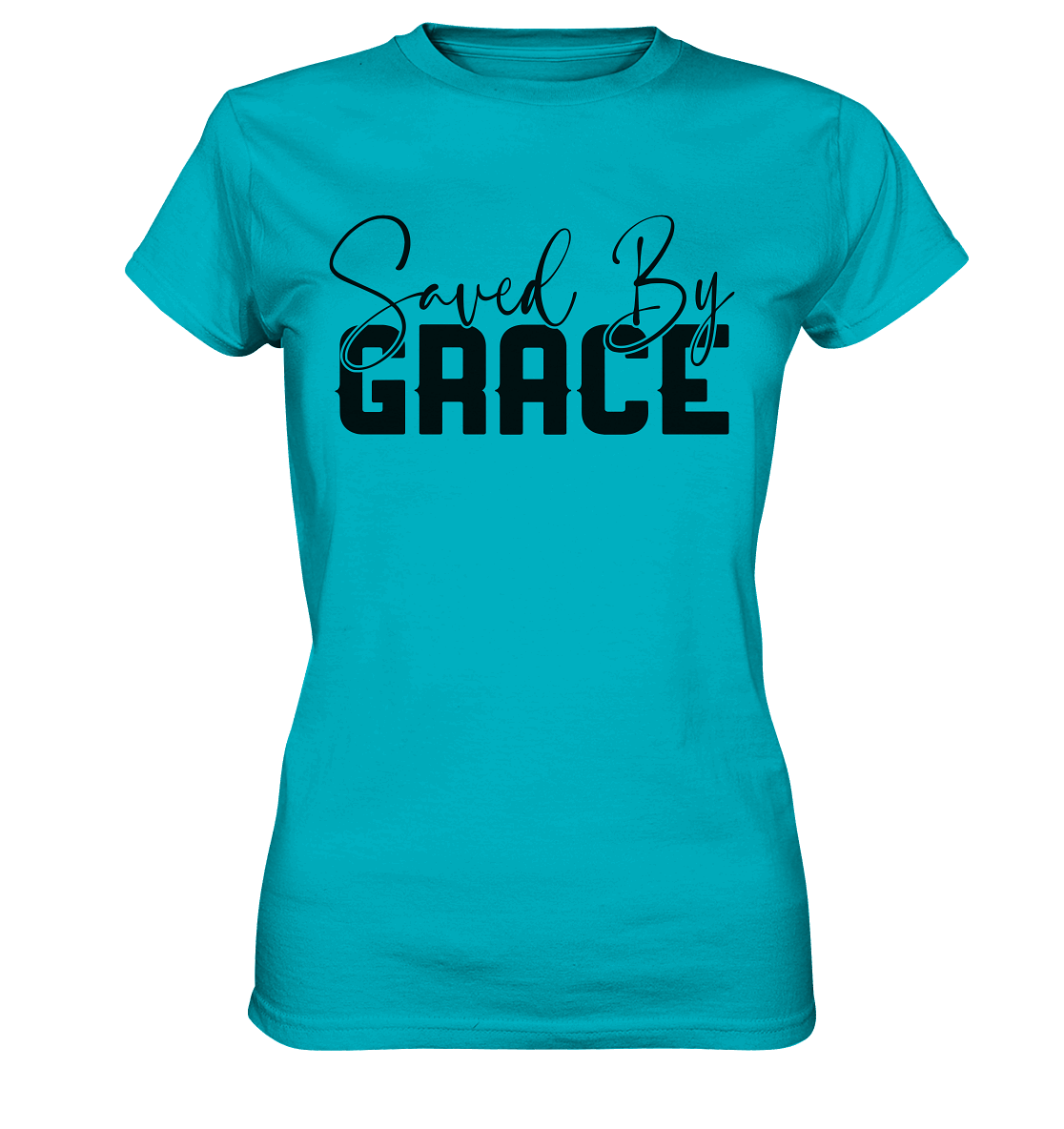 Saved by Grace – Ein kraftvolles Glaubensstatement - Ladies Premium Shirt