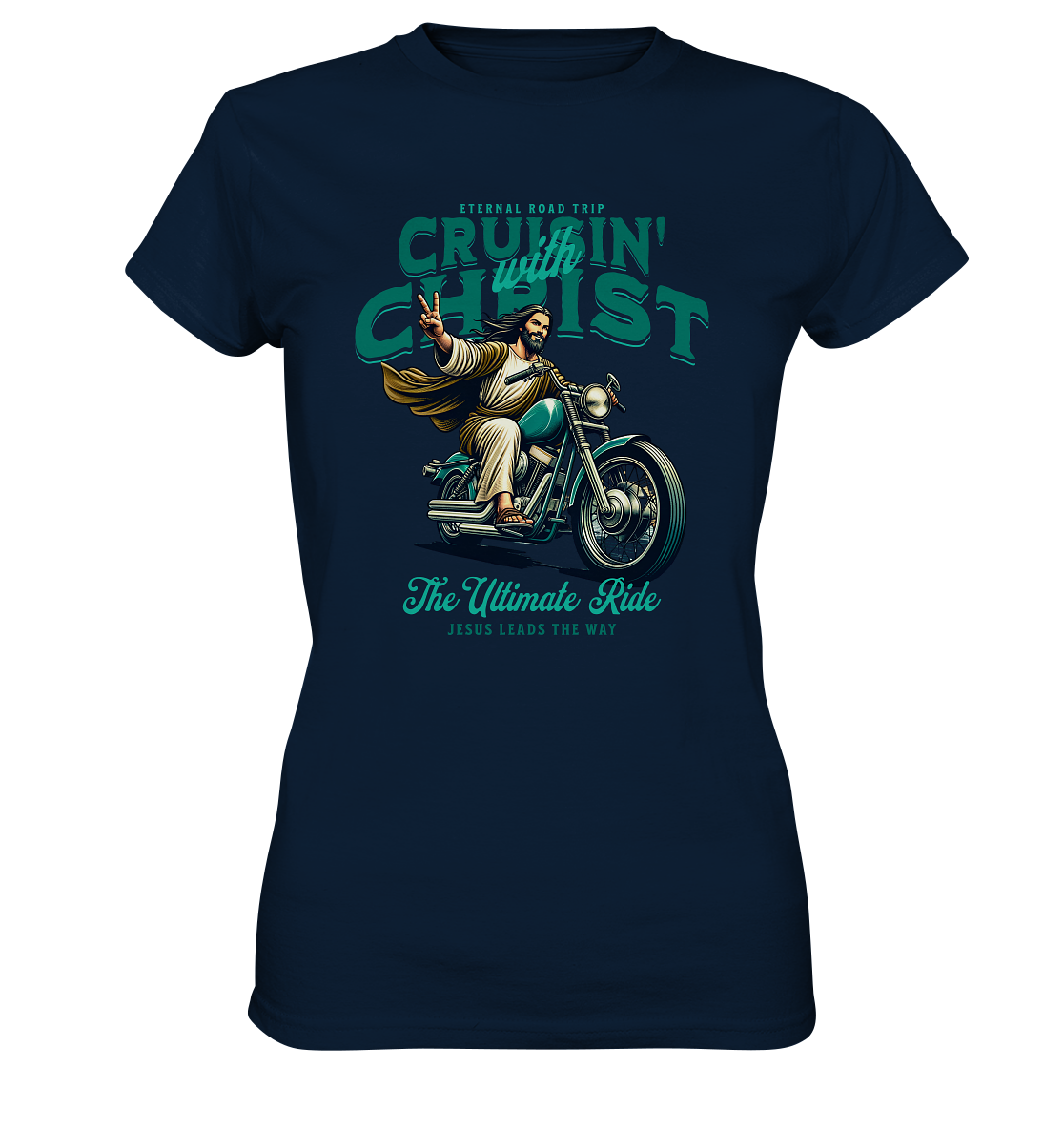 Eternal Road Trip – Cruisin' with Christ - Ladies Premium Shirt