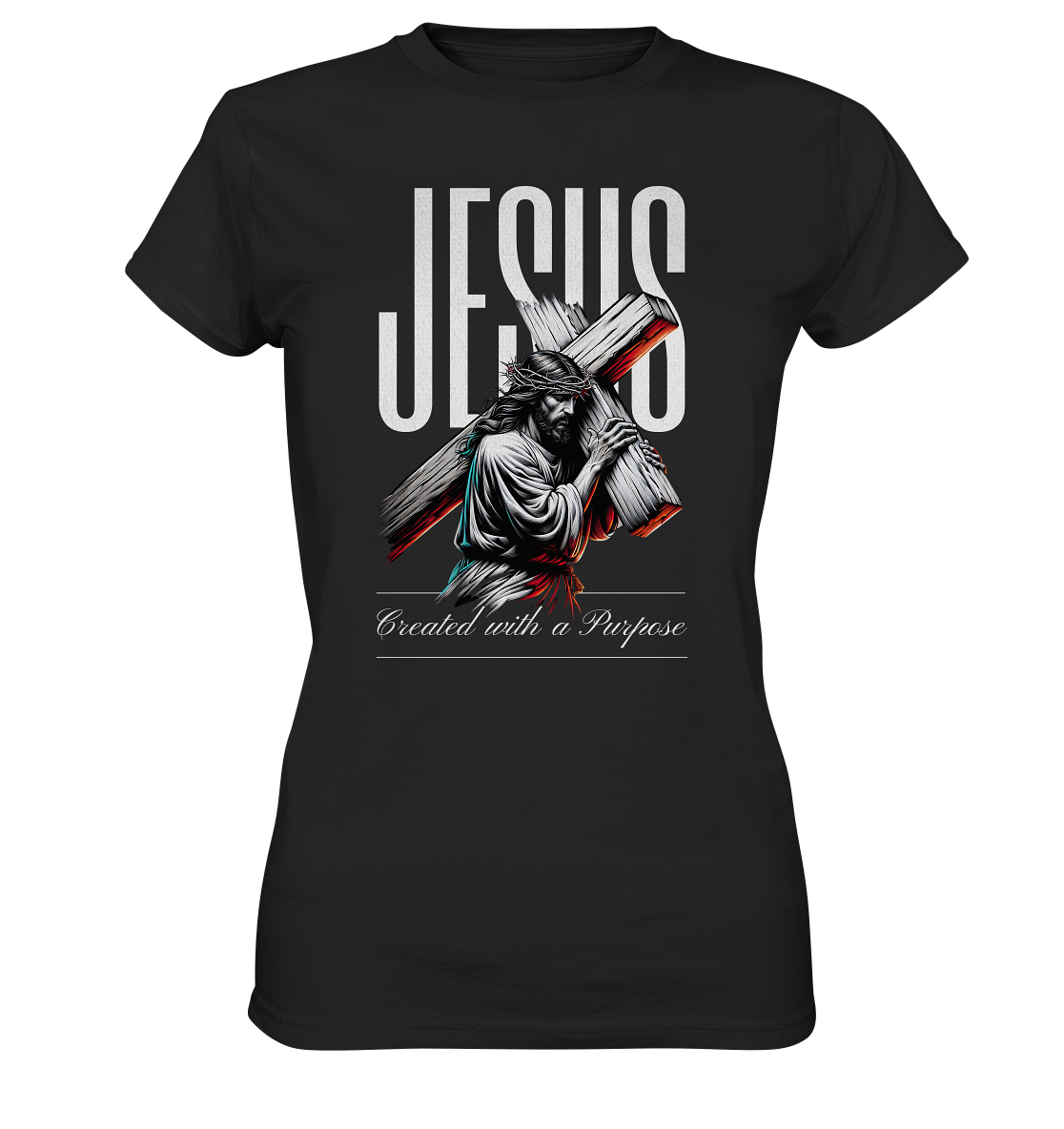 Created with a Purpose - Ladies Premium Shirt