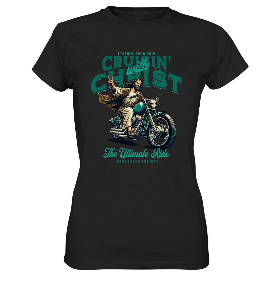 Eternal Road Trip – Cruisin' with Christ - Ladies Premium Shirt