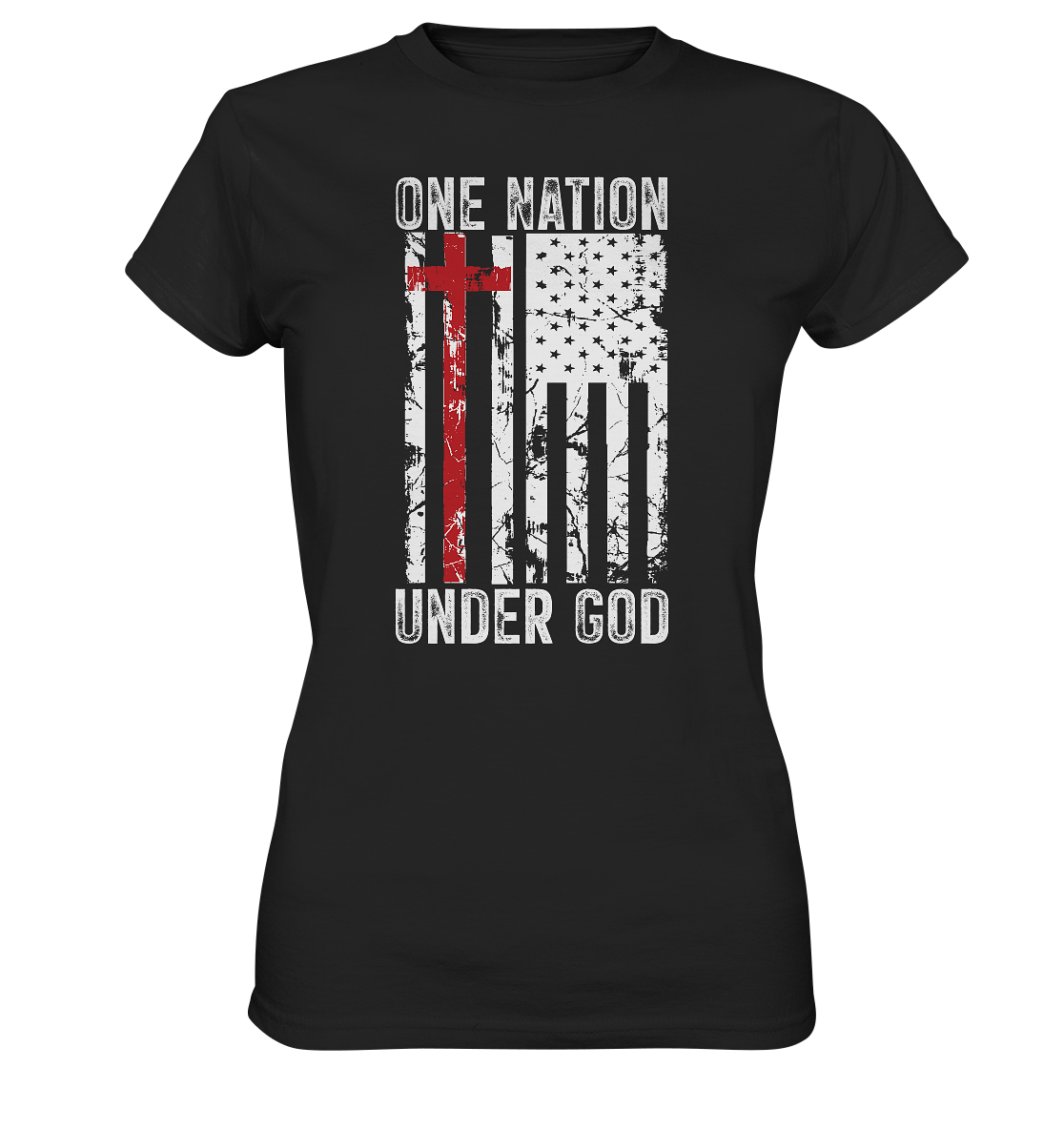 One Nation Under God - Ladies Premium Shirt