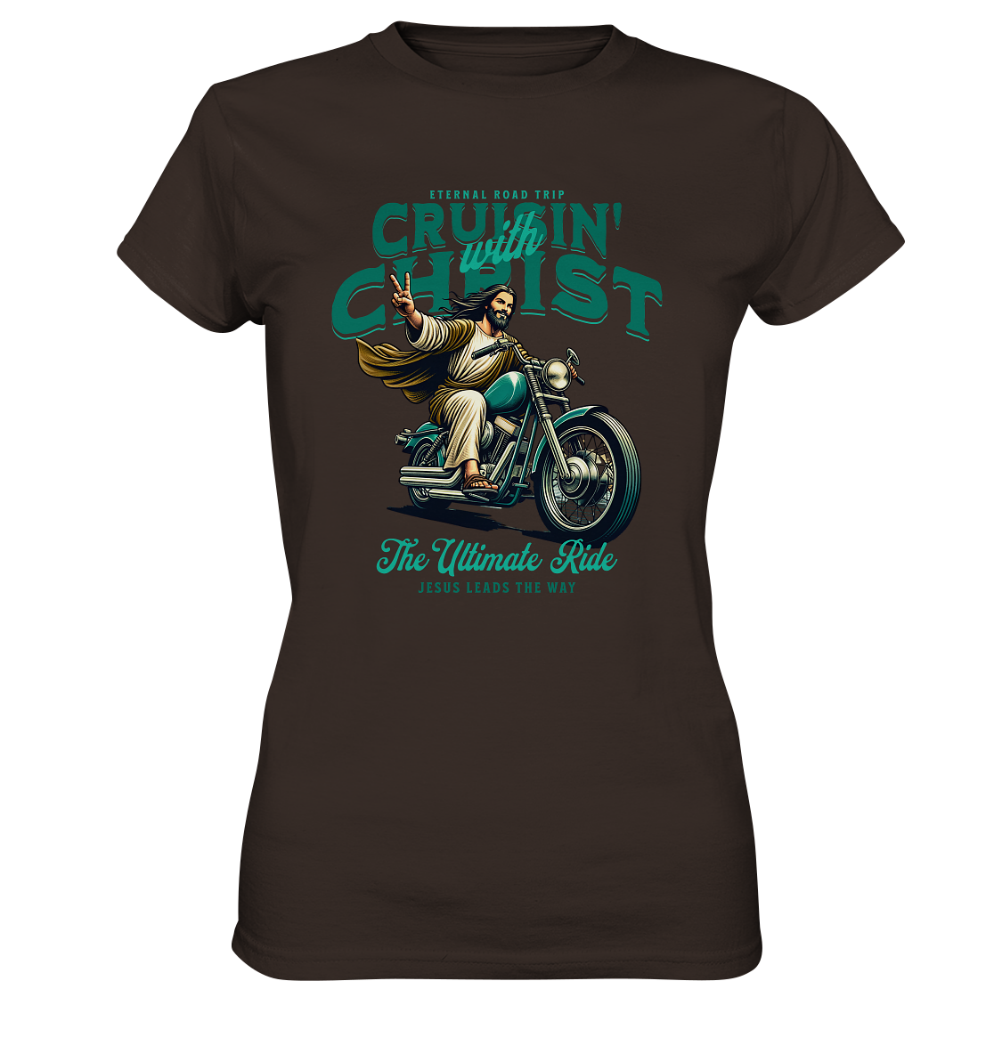 Eternal Road Trip – Cruisin' with Christ - Ladies Premium Shirt