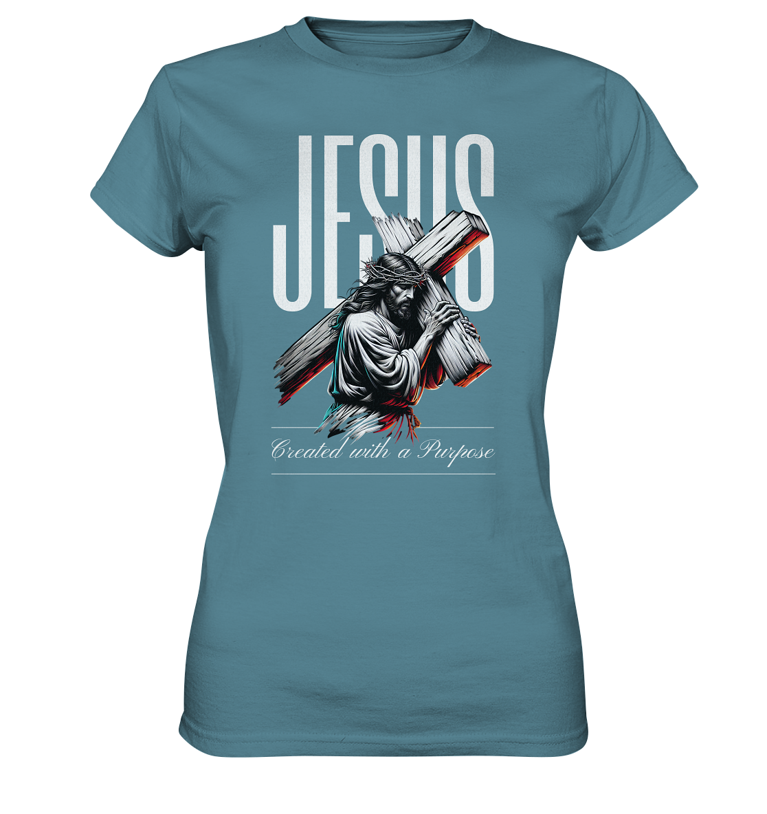 Created with a Purpose - Ladies Premium Shirt