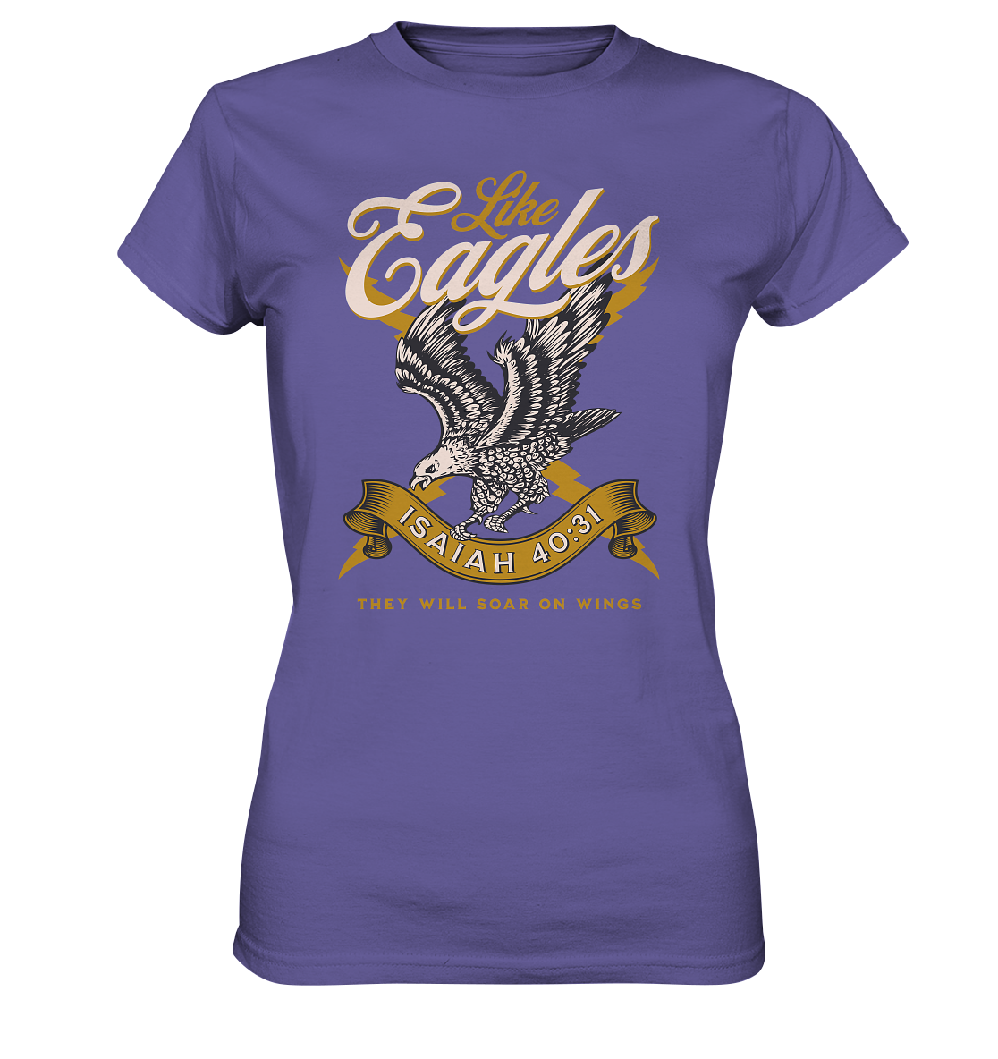 Sie werden fliegen wie Adler – Jesaja 40:31 - Ladies Premium Shirt