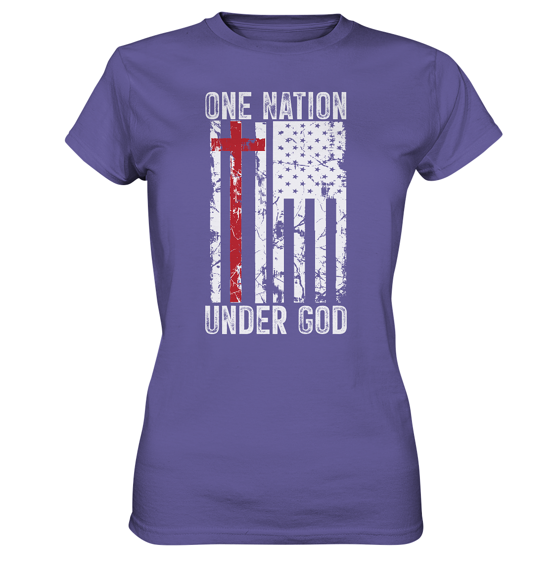 One Nation Under God - Ladies Premium Shirt