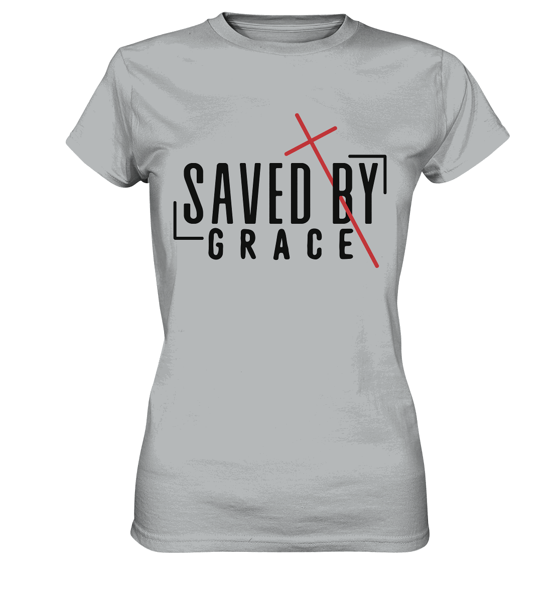 Saved by Grace – Ein kraftvolles Statement des Glaubens - Ladies Premium Shirt