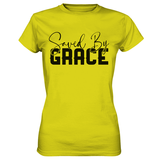 Saved by Grace – Ein kraftvolles Glaubensstatement - Ladies Premium Shirt